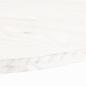 Preview: Tischplatte Weiß 90x45x2,5 cm Massivholz Kiefer Oval