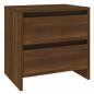 Preview: Nachttisch Braun Eichen-Optik 45x34,5x44,5 cm Holzwerkstoff