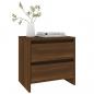 Preview: Nachttisch Braun Eichen-Optik 45x34,5x44,5 cm Holzwerkstoff