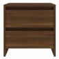 Preview: Nachttisch Braun Eichen-Optik 45x34,5x44,5 cm Holzwerkstoff