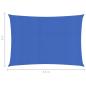 Preview: Sonnensegel 160 g/m² Blau 2x4,5 m HDPE