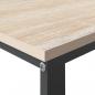 Preview: Computertisch Schwarz und Eiche-Optik 110x60x73cm Holzwerkstoff