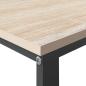 Preview: Computertisch Schwarz und Eiche-Optik 110x60x73cm Holzwerkstoff
