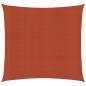 Preview: ARDEBO.de - Sonnensegel 160 g/m² Terrakottarot 5x5 m HDPE