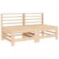 Preview: 4-tlg. Garten-Lounge-Set Massivholz Kiefer