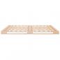 Preview: Palettenbett 135x190 cm Massivholz Kiefer