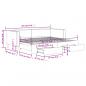 Preview: Tagesbett Ausziehbar mit Schubladen Schwarz 80x200 cm Stoff