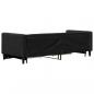 Preview: Tagesbett Ausziehbar mit Schubladen Schwarz 80x200 cm Stoff