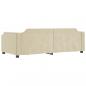 Preview: Tagesbett Ausziehbar Creme 100x200 cm Stoff