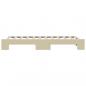 Preview: Tagesbett Ausziehbar Creme 100x200 cm Stoff