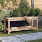 Preview: ARDEBO.de - Gartenbank 108x35x45 cm Massivholz Kiefer