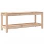 Preview: Gartenbank 108x35x45 cm Massivholz Kiefer