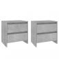 Preview: Nachttische 2 Stk. Betongrau 45x34,5x44,5 cm Holzwerkstoff