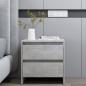 Preview: Nachttische 2 Stk. Betongrau 45x34,5x44,5 cm Holzwerkstoff