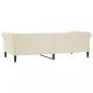 Preview: Tagesbett Creme 90x200 cm Kunstleder