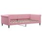 Preview: Tagesbett Rosa 100x200 cm Samt