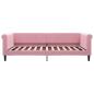 Preview: Tagesbett Rosa 100x200 cm Samt