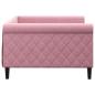 Preview: Tagesbett Rosa 100x200 cm Samt