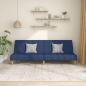 Preview: ARDEBO.de - Schlafsofa 2-Sitzer Blau Stoff