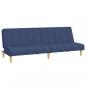 Preview: Schlafsofa 2-Sitzer Blau Stoff