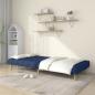 Preview: Schlafsofa 2-Sitzer Blau Stoff