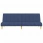 Preview: Schlafsofa 2-Sitzer Blau Stoff