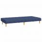 Preview: Schlafsofa 2-Sitzer Blau Stoff