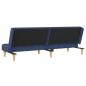 Preview: Schlafsofa 2-Sitzer Blau Stoff