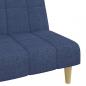 Preview: Schlafsofa 2-Sitzer Blau Stoff
