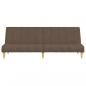 Preview: Schlafsofa 2-Sitzer Taupe Stoff