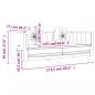 Preview: Sofa mit Kissen 2-Sitzer Rosa Samt