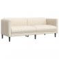 Preview: 3-tlg. Sofagarnitur Creme Stoff
