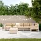 Preview: ARDEBO.de - 7-tlg. Garten-Sofagarnitur Massivholz Kiefer