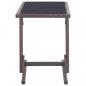 Preview: 3-tlg. Garten-Essgruppe Poly Rattan und Hartglas Braun