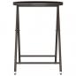Preview: 3-tlg. Bistro-Set Poly-Rattan und Hartglas Braun