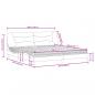 Preview: Bett mit Matratze Cappuccino-Braun 200x200 cm Kunstleder