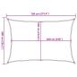 Preview: Sonnensegel 160 g/m² Hellgrün 6x7 m HDPE
