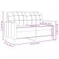 Preview: 2-Sitzer-Sofa Braun 120 cm Samt