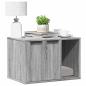 Preview: ARDEBO.de - Katzenklo Grau Sonoma 60x40x40 cm Holzwerkstoff