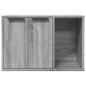 Preview: Katzenklo Grau Sonoma 60x40x40 cm Holzwerkstoff