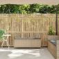 Preview: Gartenbank mit Kissen Beige 110x30x40,5 cm Poly Rattan