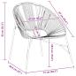 Preview: Gartenstuhl in Ei-Form Schwarz Poly Rattan