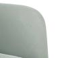 Preview: Sessel mit Armlehnen Hellgrau 54 cm Samt