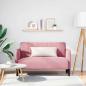 Preview: ARDEBO.de - Zweisitzer-Sofa Rosa 109 cm Samt