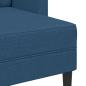 Preview: 2-Sitzer-Sofa mit Chaiselongue L-Form Blau 125 cm Stoff