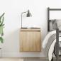 Preview: Wand-Nachttisch Sonoma-Eiche 38x34x40 cm