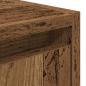 Preview: Wand-Nachttische 2 Stk. Altholz-Optik 38x34x40 cm