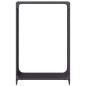 Preview: Brennholzregal Schwarz 60x28x90 cm Kaltgewalzter Stahl