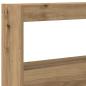 Preview: LED-Kopfteil mit Ablagen Artisan-Eiche 160x17x102 cm