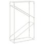 Preview: Brennholzregal Weiß 60x25x100 cm Kaltgewalzter Stahl